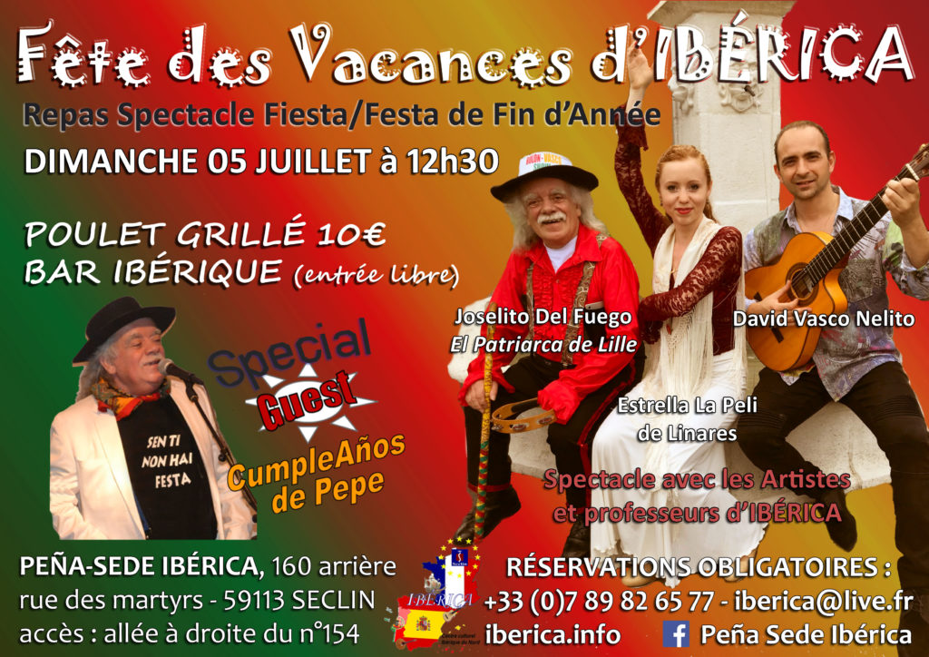 concert repas Espagnol Flamenco Gypsy Lille Seclin Nord Pas de Calais Picardie