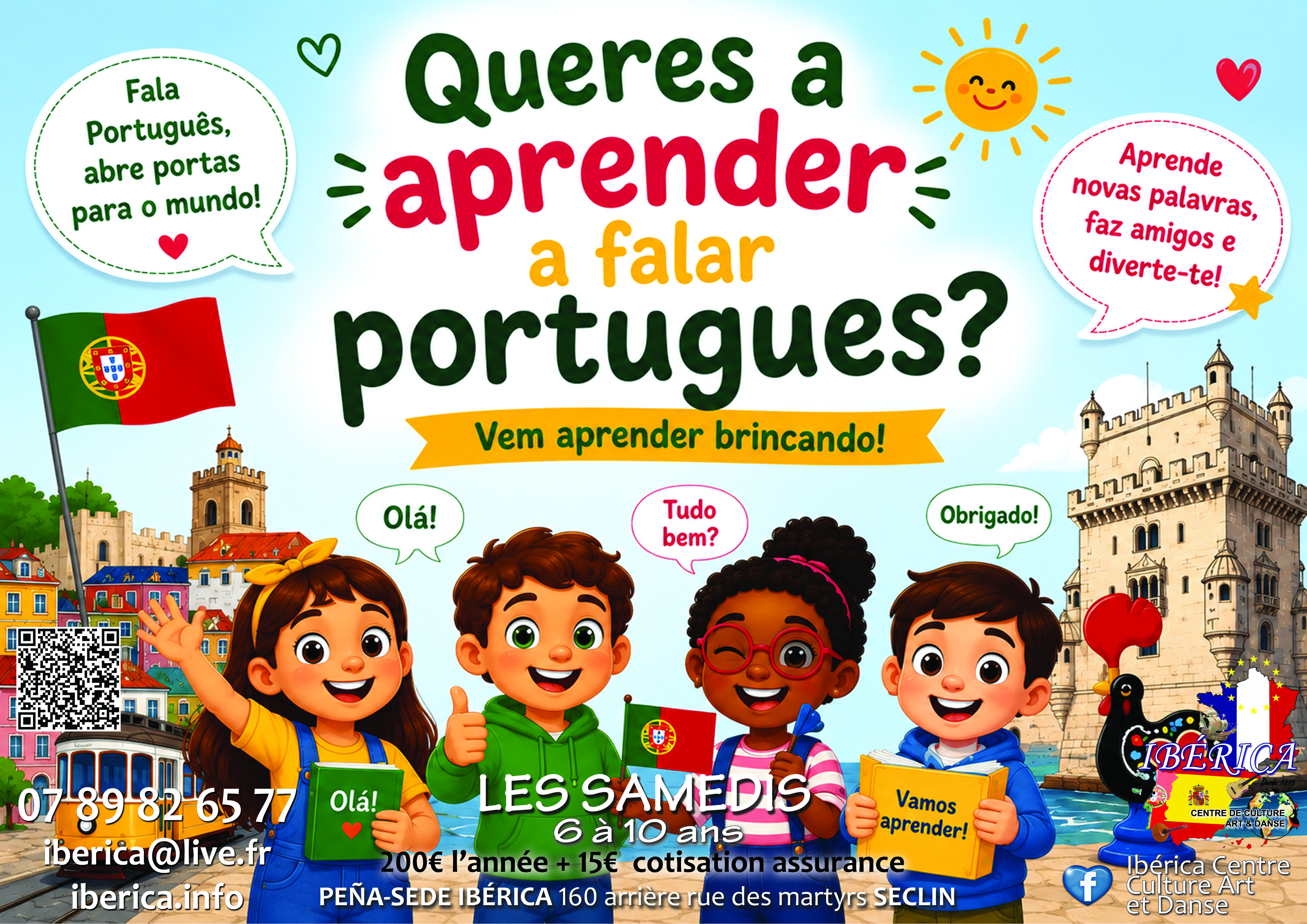 COURS DE PORTUGAIS DU PORTUGAL ENFANTS LILLE SECLIN NORD PAS DE CALAIS PICARDIE HAUTS DE FRANCE IBÉRICA