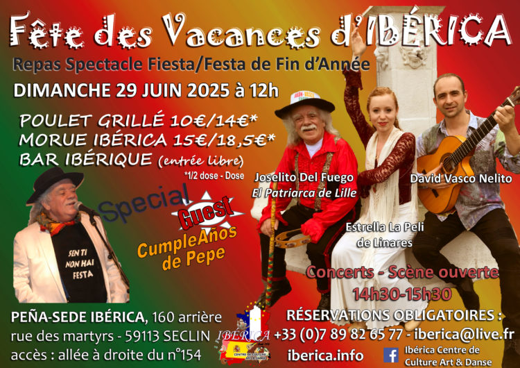 Restaurant Portugais Espagnol Lille Seclin 2025 Nord pas de calais Flamenco Fado Pimba Latino